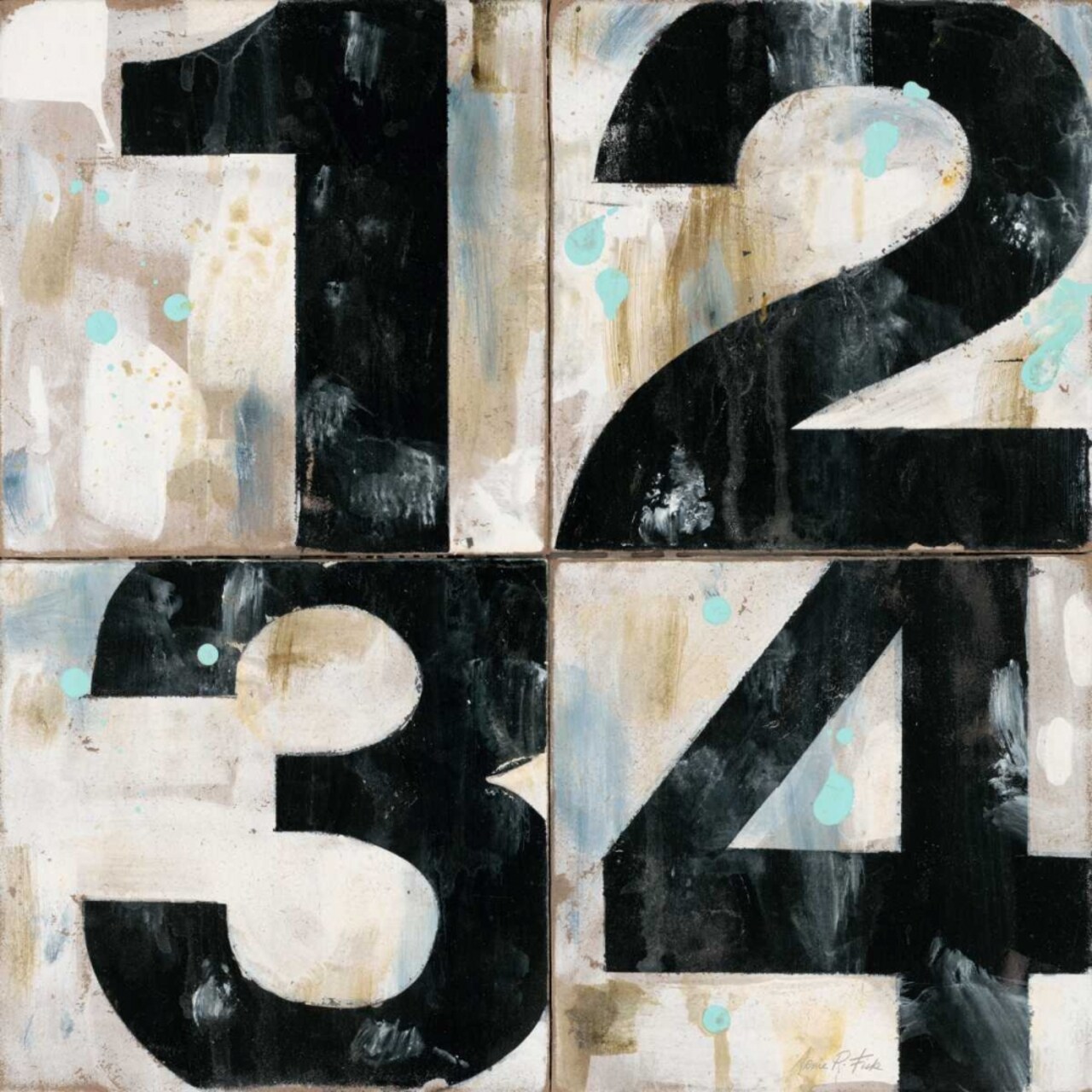 Industrial Chic Numbers Poster Print by Arnie Fisk - Item # VARPDX011FIS1351